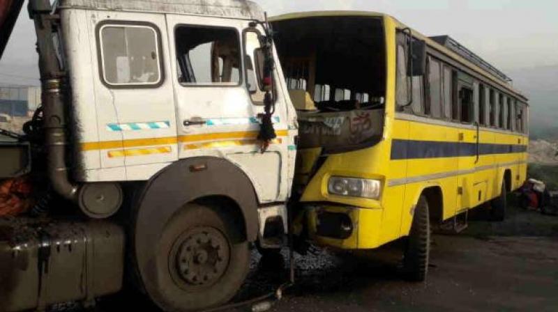 School bus collision