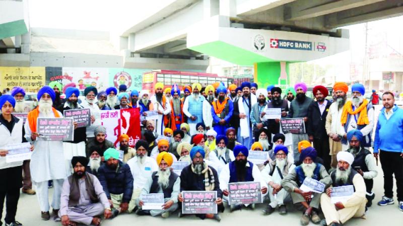 Protest against the three young people's decision