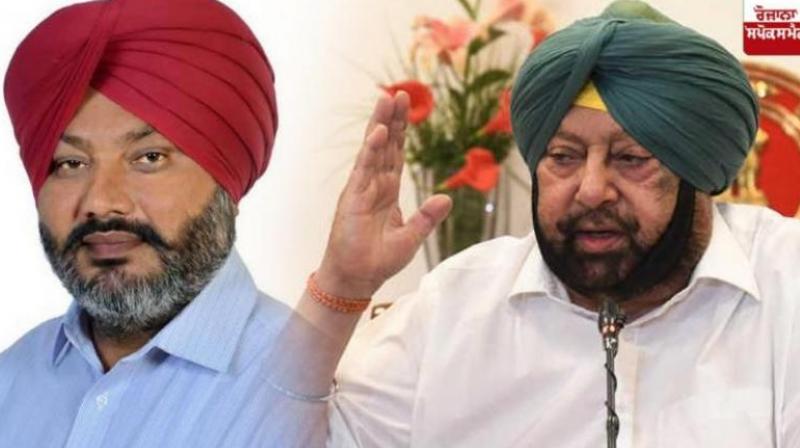 Harpal Cheema And Amarinder Singh Harpal Cheema And Amarinder Singh