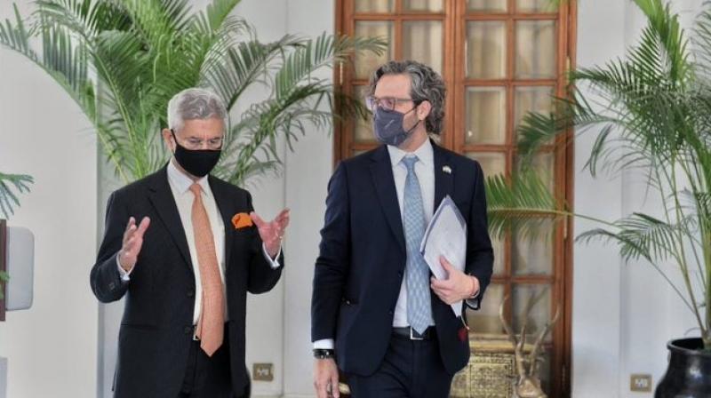 EAM Jaishankar holds talks with Argentine counterpart EAM Jaishankar holds talks with Argentine counterpart