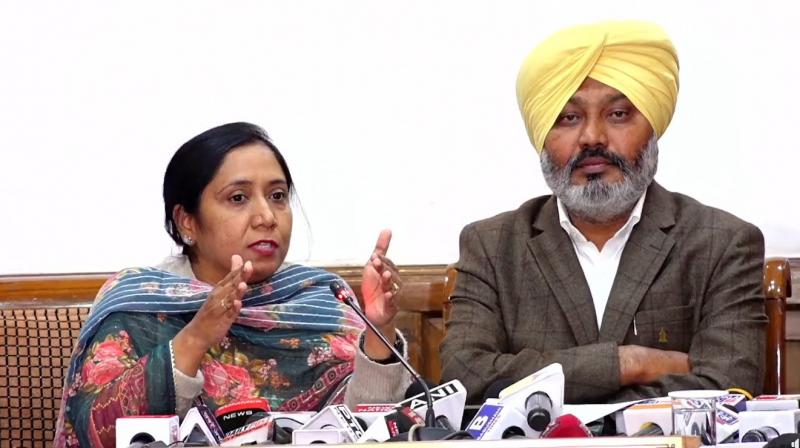 Cabinet Minister Dr Baljeet Kaur and Harpal Singh Cheema Cabinet Minister Dr Baljeet Kaur and Harpal Singh Cheema