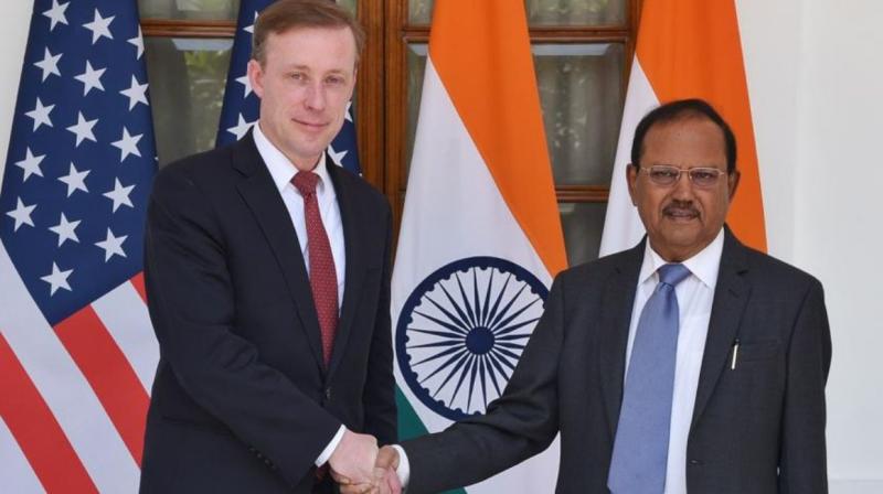 NSA Doval meets his US counterpart Sullivan in Delhi NSA Doval meets his US counterpart Sullivan in Delhi