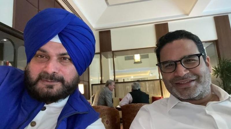 Navjot Sidhu, Prashant Kishor Navjot Sidhu, Prashant Kishor