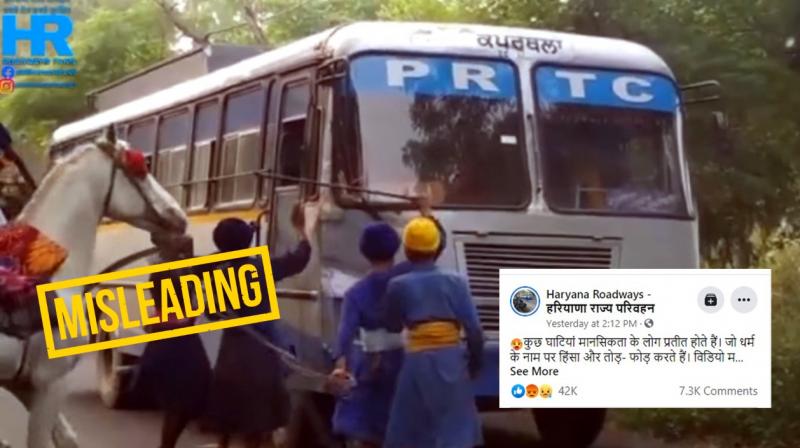 fact check: old video of nihang singhs violence shared as recent fact check: old video of nihang singhs violence shared as recent