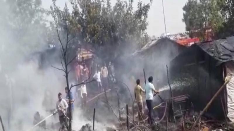 Cylinder explodes in Jalandhar Cylinder explodes in Jalandhar