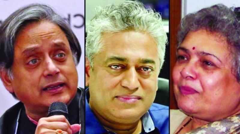 Shashi Tharoor and Rajdeep Sardesai Shashi Tharoor and Rajdeep Sardesai