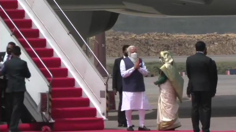PM Modi and Sheikh Hasina PM Modi and Sheikh Hasina