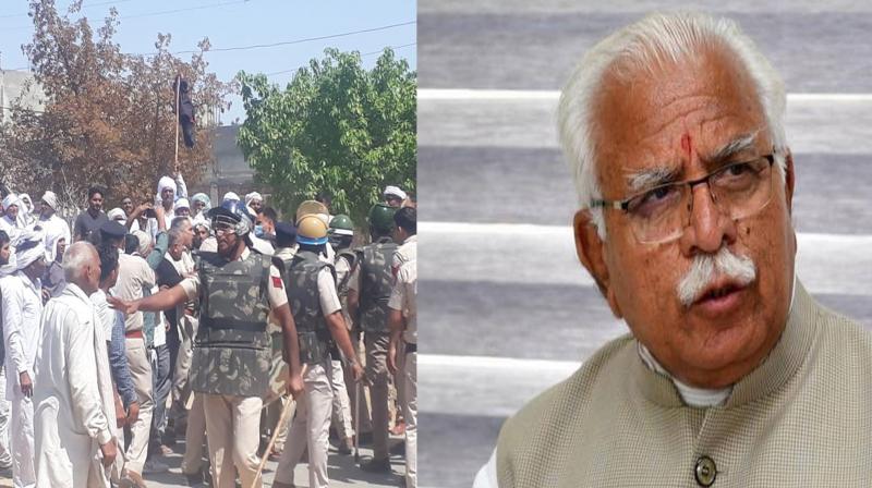 Rohtak Clash between Police and Framers Rohtak Clash between Police and Framers
