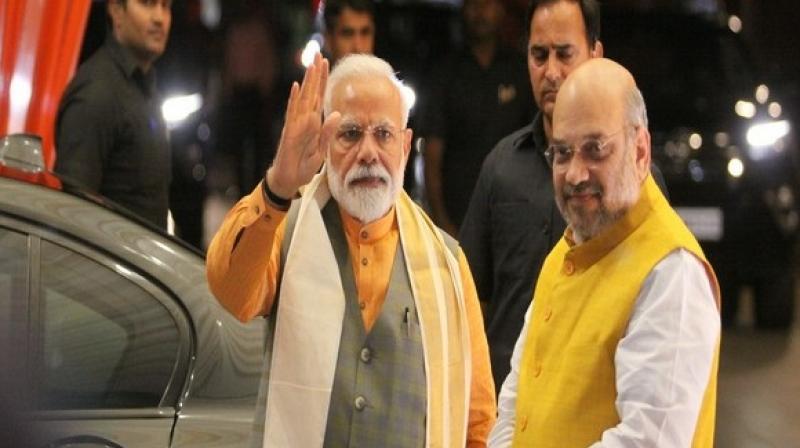 PM Modi, Shah 