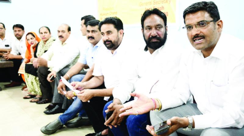 Talking to Journalists, Sarpanch And Panch Talking to Journalists, Sarpanch And Panch