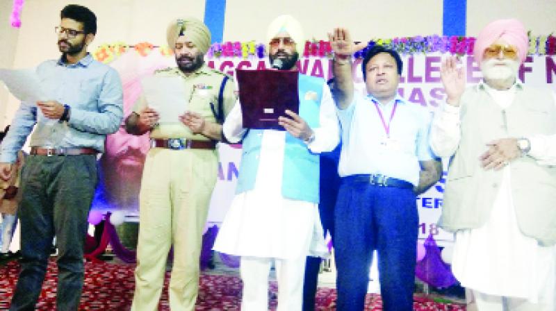 Rana Gurmeet Singh Sodhi and others during the launch of Anti Drug Campaign