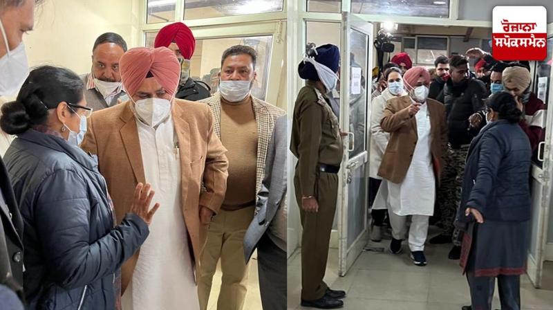 Chetan Singh Jauramajra took stock of the mock drill held at mohali hospital Chetan Singh Jauramajra took stock of the mock drill held at mohali hospital