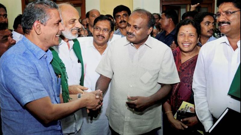 karnataka cm kumaraswamy and cabinet ministers