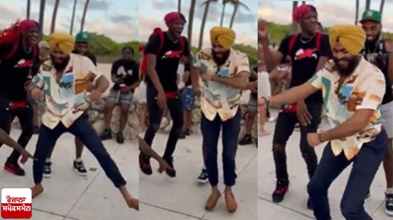Sikh man's impromptu dance in Miami is a whole vibe Sikh man's impromptu dance in Miami is a whole vibe