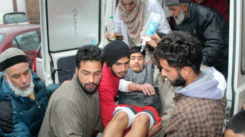 Blast in private school in Pulwama Blast in private school in Pulwama