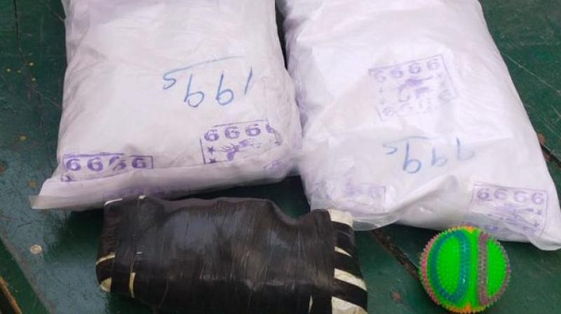 BSF recovers 3 packets of suspected narcotics dropped by drone BSF recovers 3 packets of suspected narcotics dropped by drone