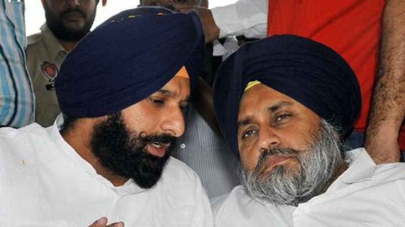 Bikram Singh Majitha & Sukhbir Singh Badal