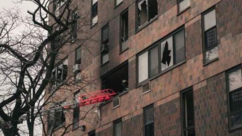 A terrible fire broke out in a New York apartment A terrible fire broke out in a New York apartment