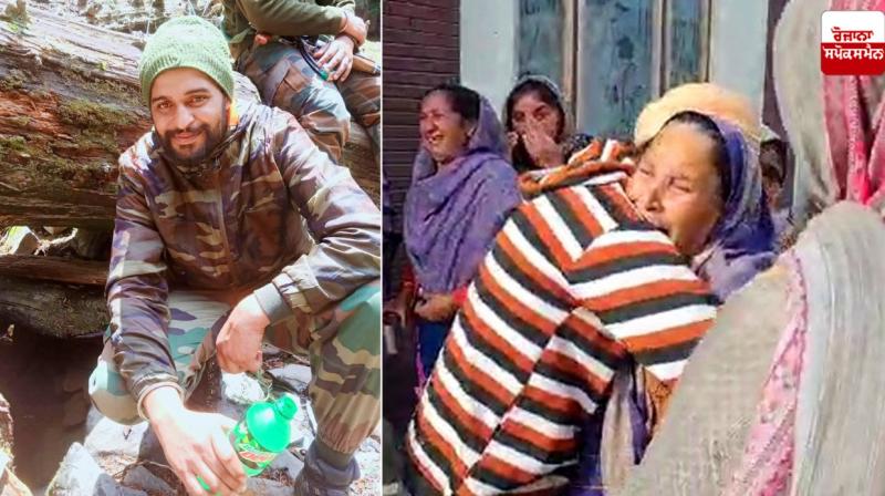 Punjab jawan was martyred in Kashmir during an encounter with militants Punjab jawan was martyred in Kashmir during an encounter with militants