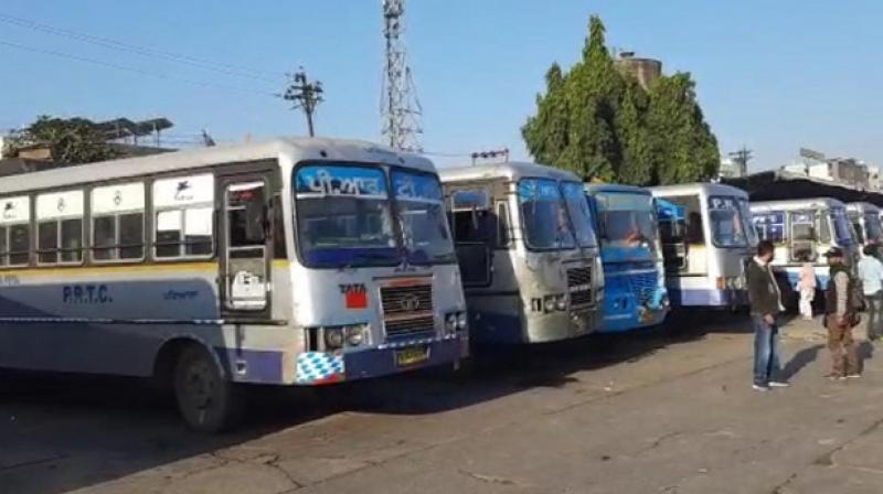 Punjab Roadways, Punbus staff protest 