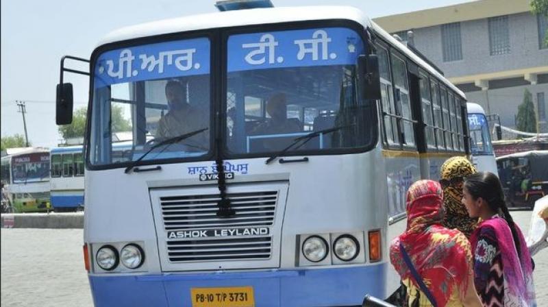 Punjab Roadways, Punbus staff protest Punjab Roadways, Punbus staff protest