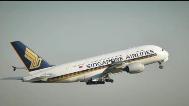Singapore Airlines flight Singapore Airlines flight