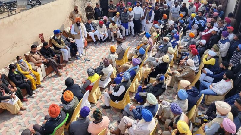 Residents of village Rakba held a meeting in favor of Captain Sandhu Residents of village Rakba held a meeting in favor of Captain Sandhu