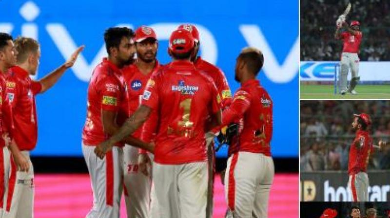 Due to Gayle, Punjab defeated Rajasthan by 14 runs Due to Gayle, Punjab defeated Rajasthan by 14 runs