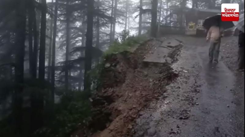 Landslide in Shimla's Lower Khalini Landslide in Shimla's Lower Khalini