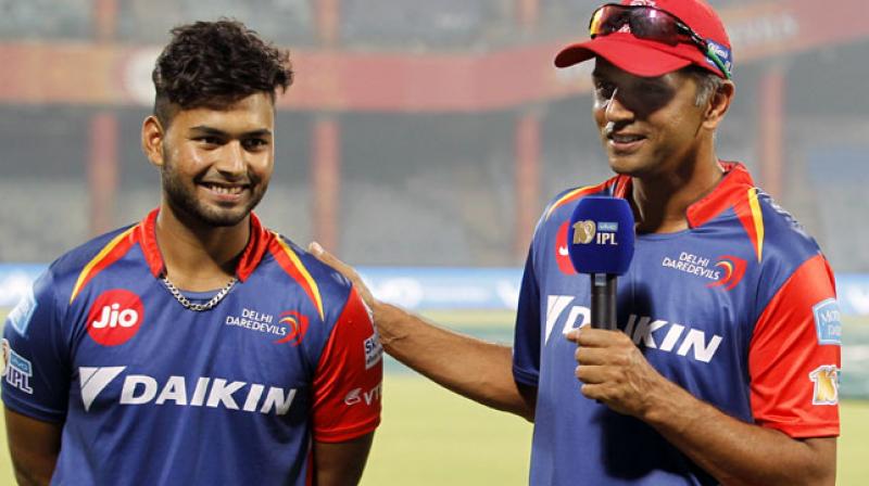 Rishab pant and Rahul dravid Rishab pant and Rahul dravid