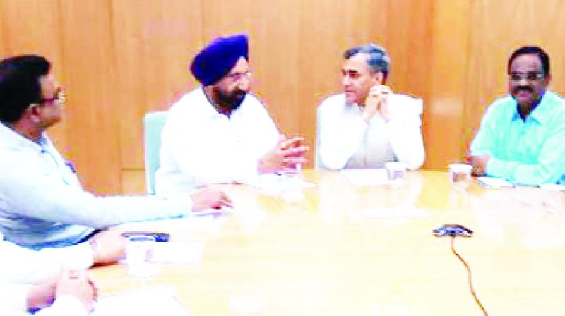 Sukhjinder Singh Randhawa meeting NABARD in Mumbai
