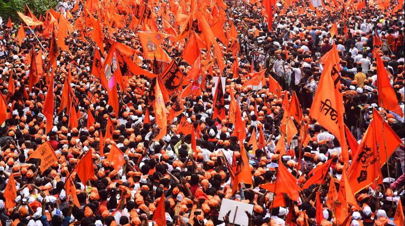 Maratha Protest in Mumbai 