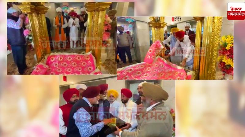 Charanjit Singh Channi pays obeisance at Mazara Sri Nabh Kanwal Raja Sahib Ji 