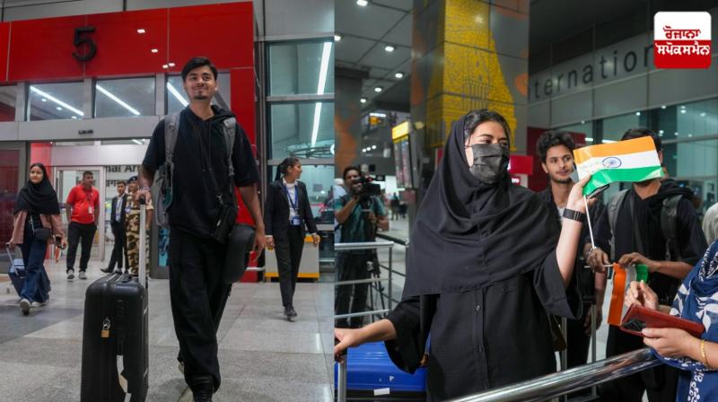 110 Indian students rescued from Iran reach Delhi 110 Indian students rescued from Iran reach Delhi