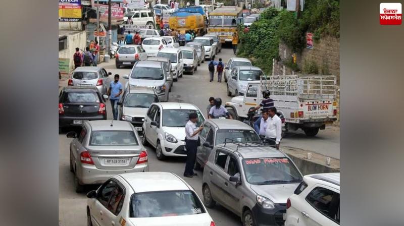 Chandigarh to Shimla Traffic Jam News in punjabi Chandigarh to Shimla Traffic Jam News in punjabi