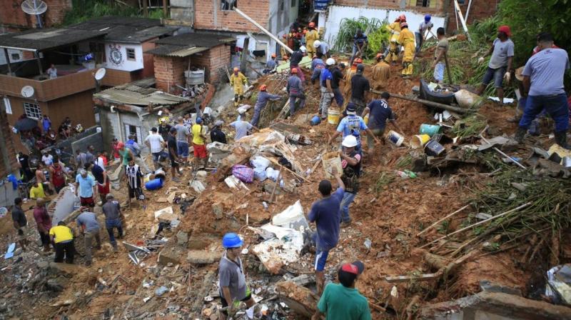 Landslides and floods have killed at least 37 people in Brazil