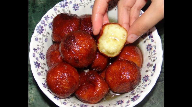 Rice gulab jamun Rice gulab jamun