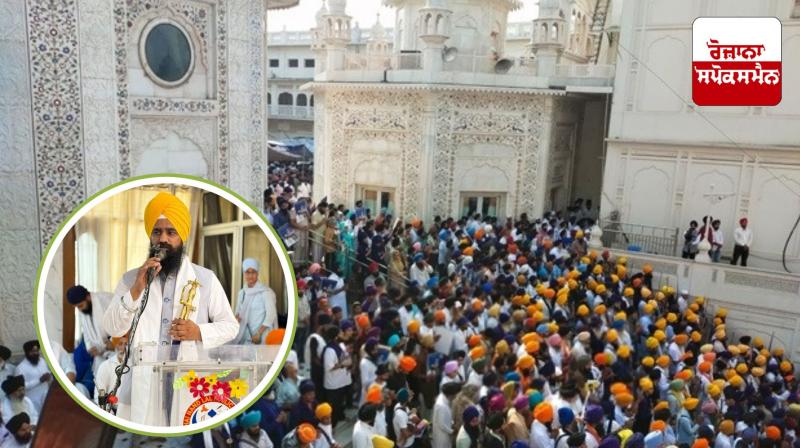 Amritsar News: Ghallughara Day: Giani Gargajj offers prayers after the Bhog of Sri Akhand Path Sahib Amritsar News: Ghallughara Day: Giani Gargajj offers prayers after the Bhog of Sri Akhand Path Sahib
