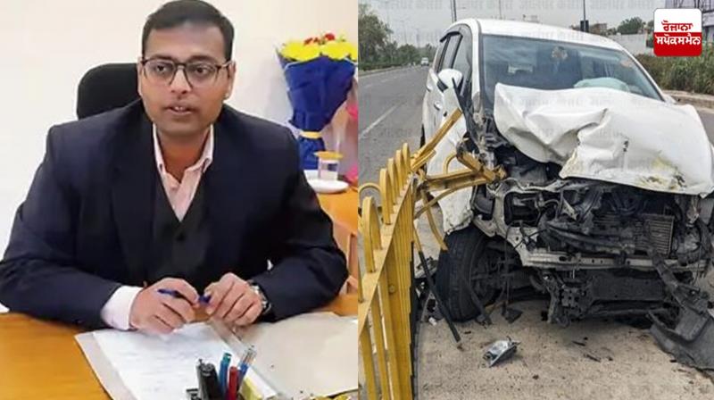 Jalandhar Municipal Corporation Commissioner's car met with an accident Jalandhar Municipal Corporation Commissioner's car met with an accident