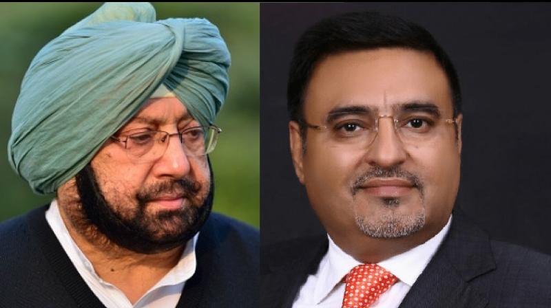 Chief minister of Punjab Amarinder Singh And Supreme Court lawyer Atul Nand
