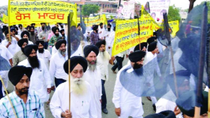 Sikh Protest March Sikh Protest March