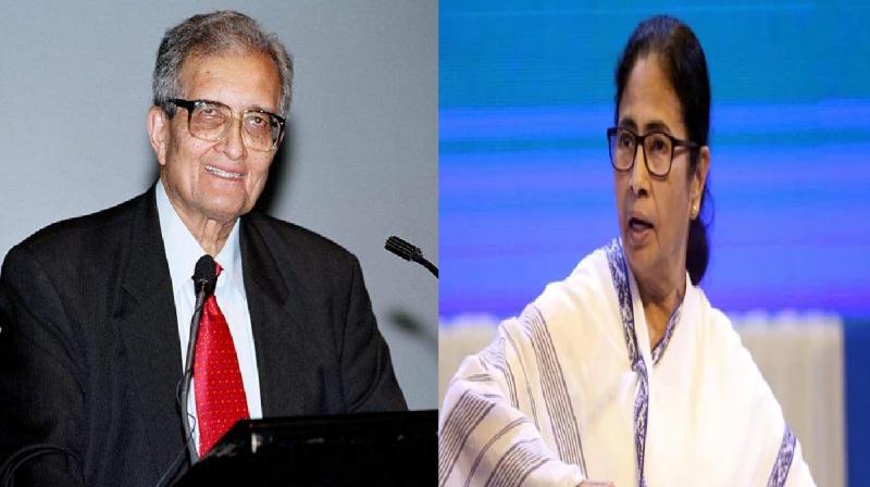 Mamata Banerjee, Amartya Sen Mamata Banerjee, Amartya Sen