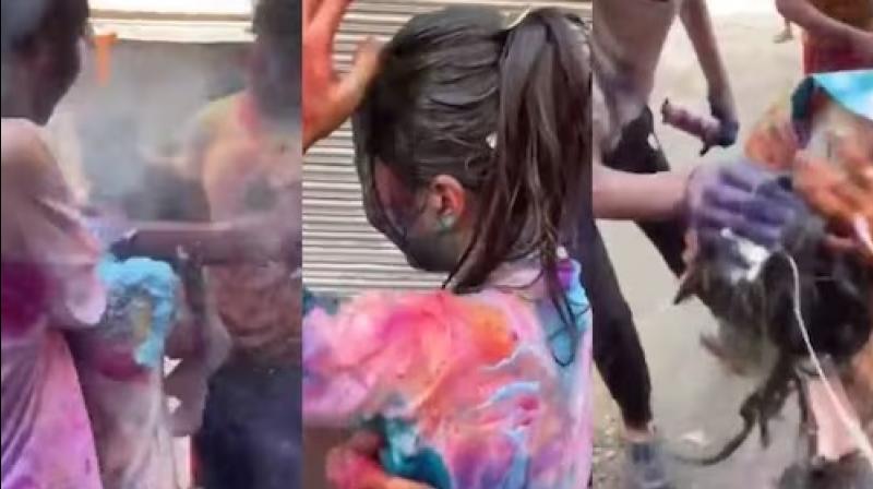 A Japanese girl was molested on the occasion of Holi in New Delhi A Japanese girl was molested on the occasion of Holi in New Delhi