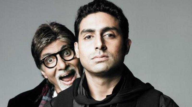 Amitabh Bachchan and Abhishek Bachchan Amitabh Bachchan and Abhishek Bachchan