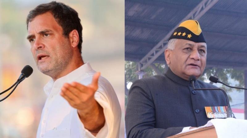 Rahul Gandhi, VK Singh Rahul Gandhi, VK Singh