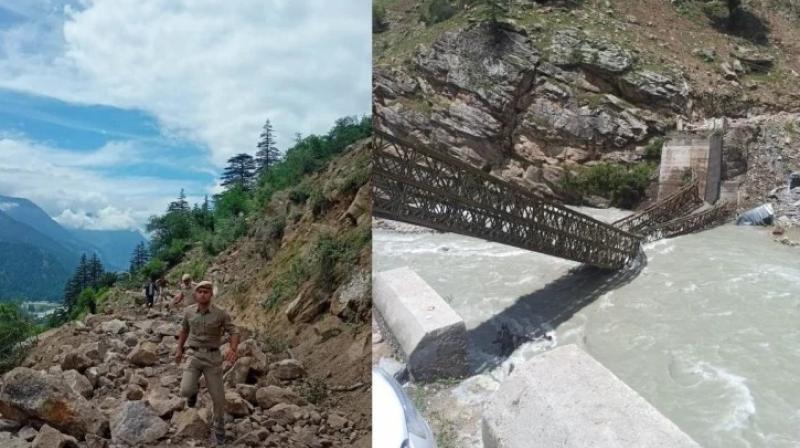 Himachal Pradesh stones fall on tourist vehicle Himachal Pradesh stones fall on tourist vehicle