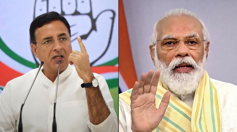 Randeep Surjewala And Narendra Modi Randeep Surjewala And Narendra Modi