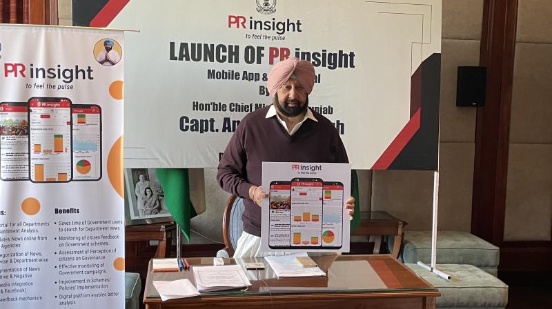 Punjab CM launches digital 'PR Insight' mobile app and web portal platform Punjab CM launches digital 'PR Insight' mobile app and web portal platform