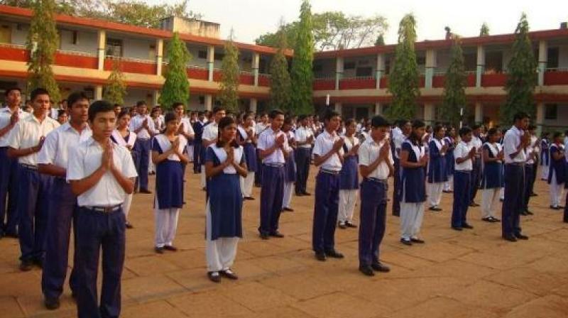 Government schools morning assembly Government schools morning assembly