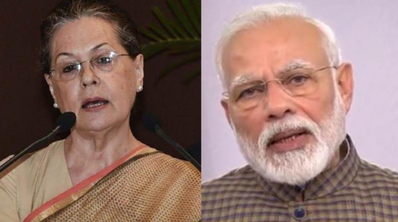 Sonia Gandhi and PM Modi Sonia Gandhi and PM Modi